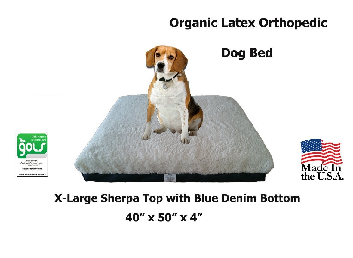 100% Organic Latex Orthopedic Pet Beds
