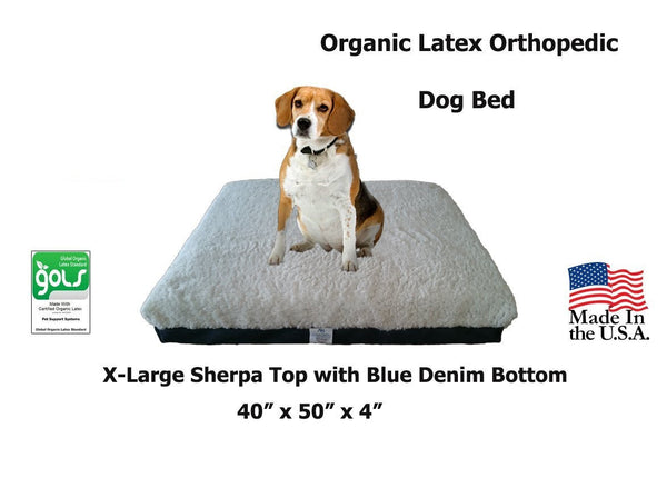 100% Organic Latex Orthopedic Pet Beds