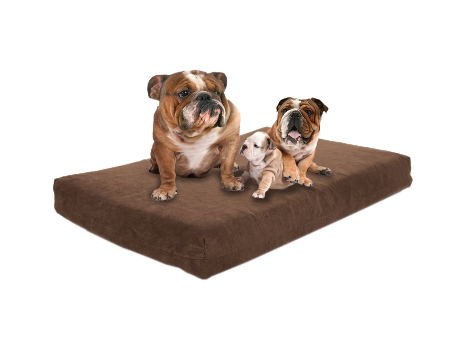 Premium Dog Beds - GEL Orthopedic Memory Foam - 100% Made in USA - Luxury Washable Pet Bed - XX-LARGE 55"x37"x4.5"